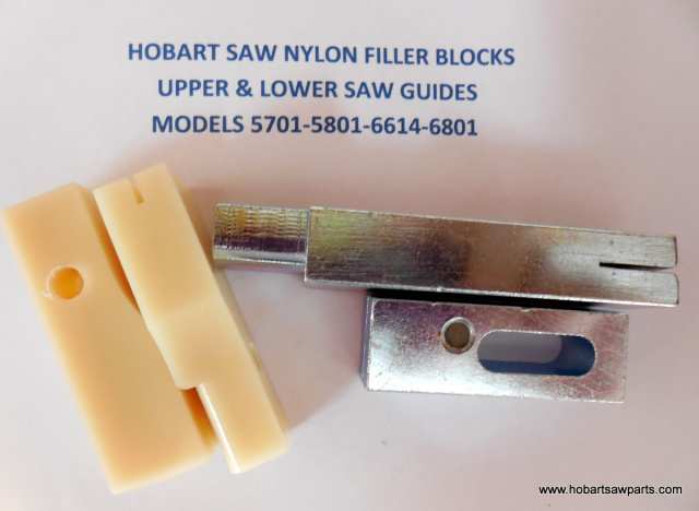 Upper & Lower Saw Guides for Hobart 5701, 5801, 6614 & 6801 Meat Saws